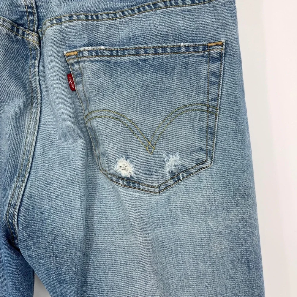 Levi's 501 Original Fit Jeans Men 34x30 Light Wash Blue Straight Streetwear 2008